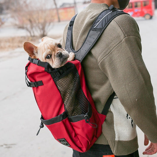 Pet Dog Carrier Bag Carrier For Dogs Backpack Out Double Shoulder Portable Travel Backpack Outdoor Dog Carrier Bag Travel