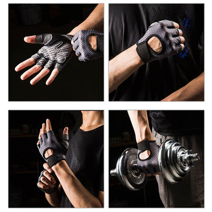 Half finger gloves sports fitness gloves outdoor riding non-slip wear gloves