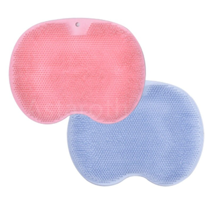 Massage Bath Brush Bathroom Non-slip Bath Mat Back Massage Brush Silicone Suction Cup Foot Rub Pad Body Cleaning Bathing Tool